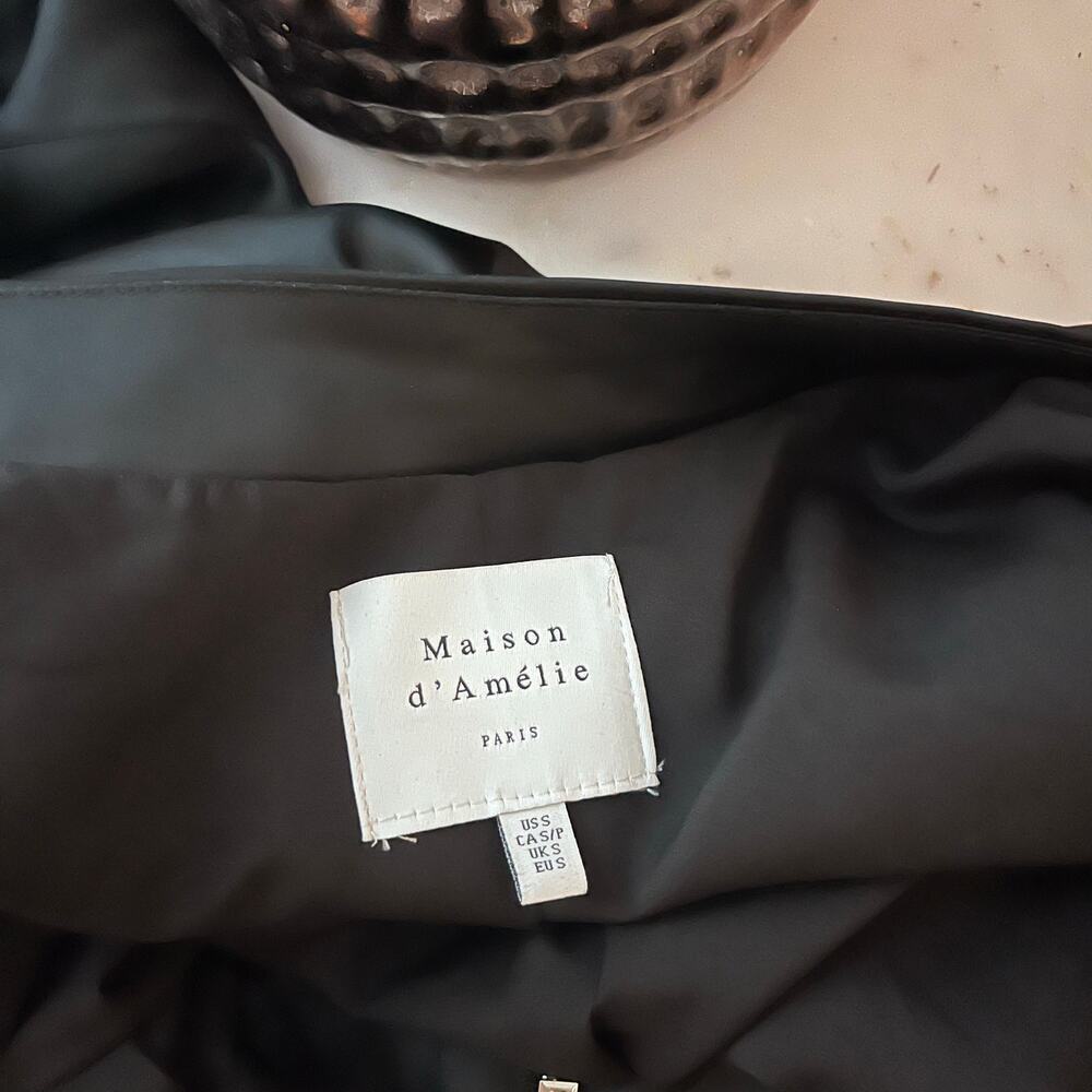 Madison d’Amelie Satin Sheen Bomber Jacket Lightweight Small Women’s - Picture 7 of 8